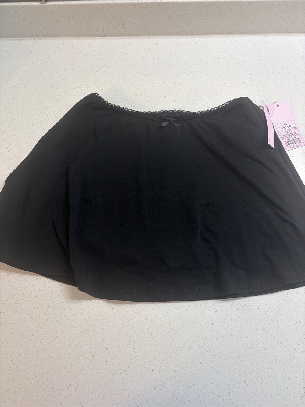 wild fable Black Lace-Trim Slip Skirt Size XS